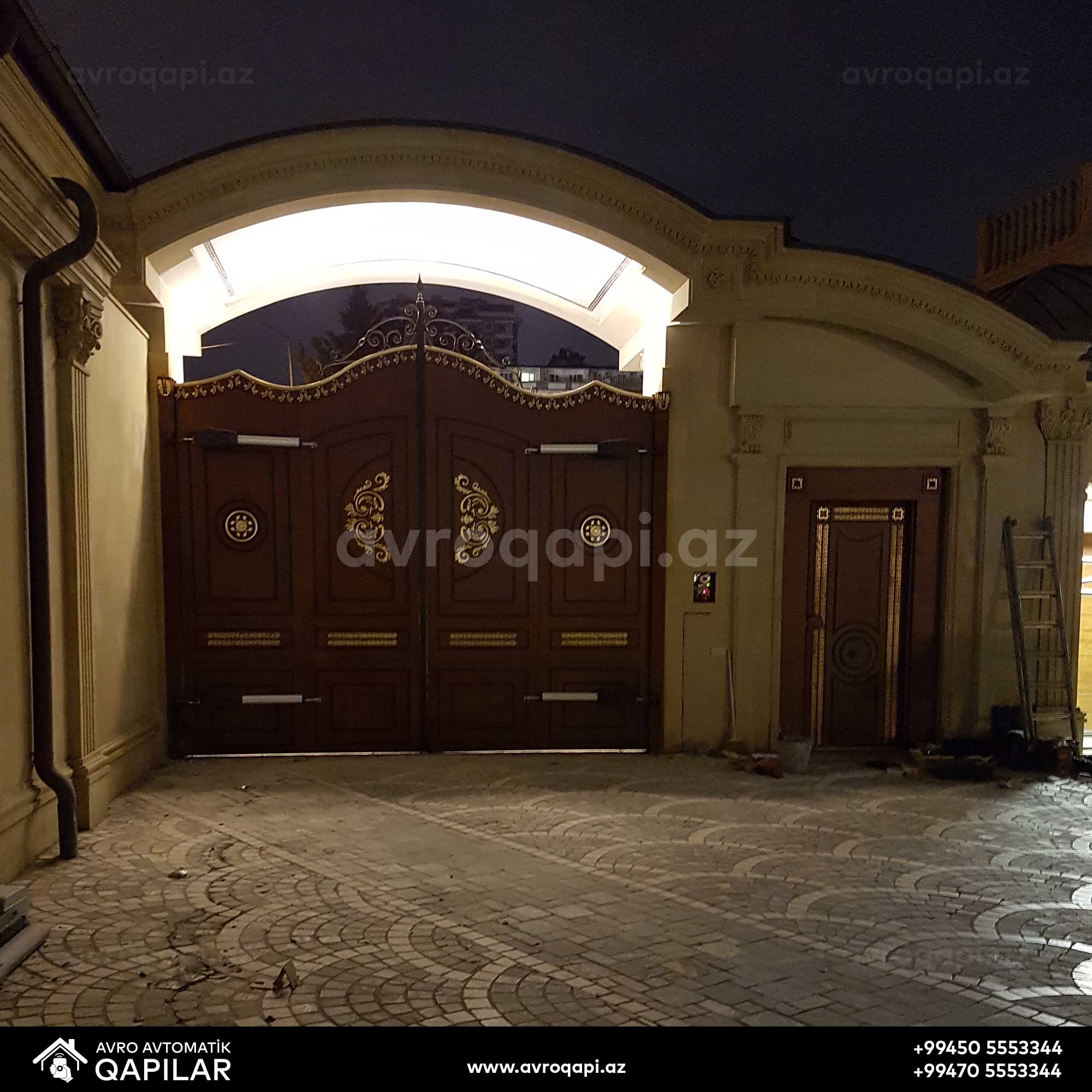 90 dərəcə açılan darvazalar